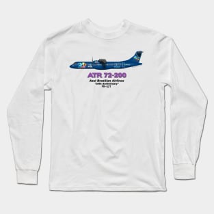 Avions de Transport Régional 72-200 - Azul Brazilian Airlines "30th Anniversary" Long Sleeve T-Shirt